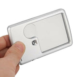 Credit Card Sized Magnifier LED Light 3X 6X