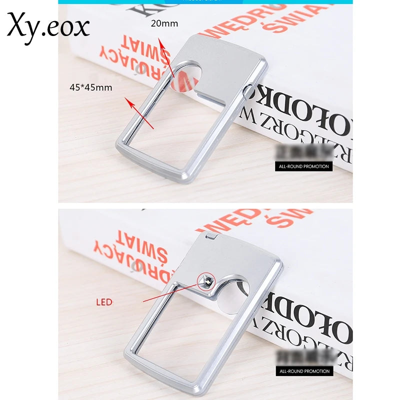 Credit Card Sized Magnifier LED Light 3X 6X
