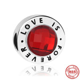 Lovely Crab Mushroom Flower Glass Heart Charm Beads for Bracelet DIY
