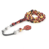 Red Resin Muslim Bracelet 33 Prayer Beads Islamic Masbaha Arabic Misbaha