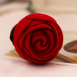 Red Rose Jewelry Box Earrings Holder Wedding Gift