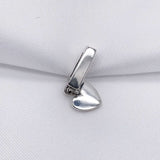 925 Silver Floating Heart Clip Charm Beads Bracelet DIY Jewelry