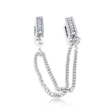 Reflexions Safety Chain Clip Stopper Beads for Charm Bracelet