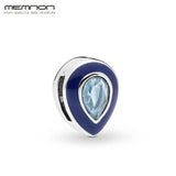 Sterling Silver Dazzling Droplet Clip Charm Beads for DIY Bracelet
