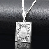 Islamic Muslim Photo Frame Pendant Necklace Women's Party Jewelry