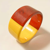 Vintage Resin Acrylic Round Cuff Bracelet Bangle for Women Girls