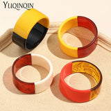 Geometric Round Acrylic Bangle for Women Girls