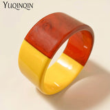 Geometric Round Acrylic Bangle for Women Girls