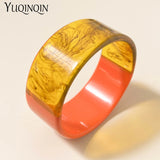 Geometric Round Acrylic Bangle for Women Girls