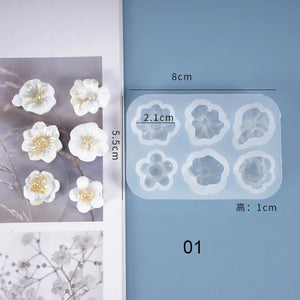Small Flower Resin Mold DIY Decorations UV Epoxy Silicone Casting Mold