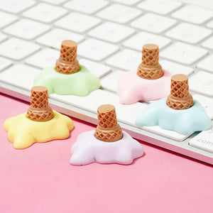 10pcs 3D Ice Cream Slime Charms for Christmas Decoration