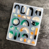 Geometric Collection Resin Mould for Earrings and Rings