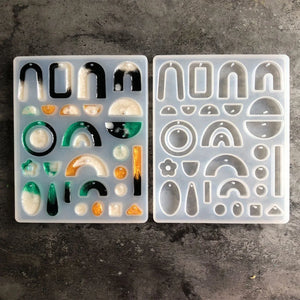 Geometric Collection Resin Mould for Earrings and Rings