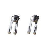 925 Silver Ear Pin Round Bead Earrings