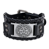 Retro Braided Cowhide Bracelet Punk Men's Leather Bracelet