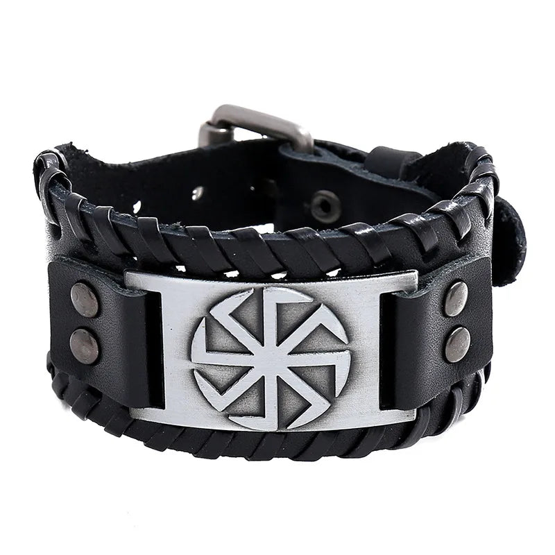 Men's Retro Braided Cowhide Bracelet