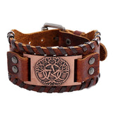 Retro Braided Cowhide Bracelet Punk Men's Leather Bracelet