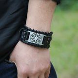 Men's Retro Braided Cowhide Bracelet