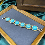 Colorful Turquoise Bracelet Retro Style