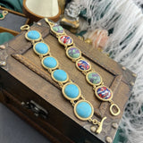 Colorful Turquoise Bracelet Retro Style