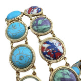 Colorful Turquoise Bracelet Retro Style