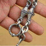 Retro Double Tower Bracelet Men's Thick Bracelet Motorcycle Style Heavy Jewelry