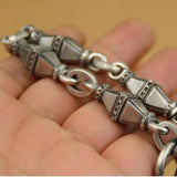 Retro Double Tower Bracelet Men's Thick Bracelet Motorcycle Style Heavy Jewelry