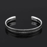 Retro Feather Leaves Bracelet Bangle Women Accessories Party Bijoux