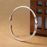 925 Sterling Silver Bracelets Handshake Friendship Bangles