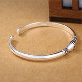 925 Sterling Silver Bracelets Handshake Friendship Bangles