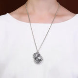 Retro Fish Pendant Necklace Lucky Bag Coin Sweater Chain