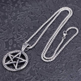Retro Star Hollow Pendant Necklace Men's Jewelry