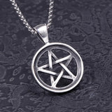 Retro Star Hollow Pendant Necklace Men's Jewelry