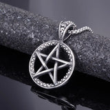 Retro Star Hollow Pendant Necklace Men's Jewelry