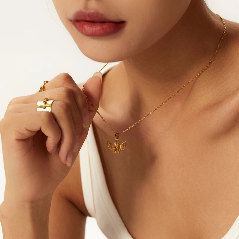 Vintage Stainless Steel Necklace for Women