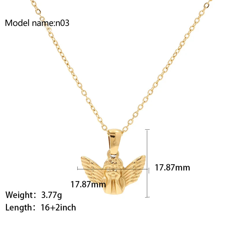 Vintage Stainless Steel Necklace for Women