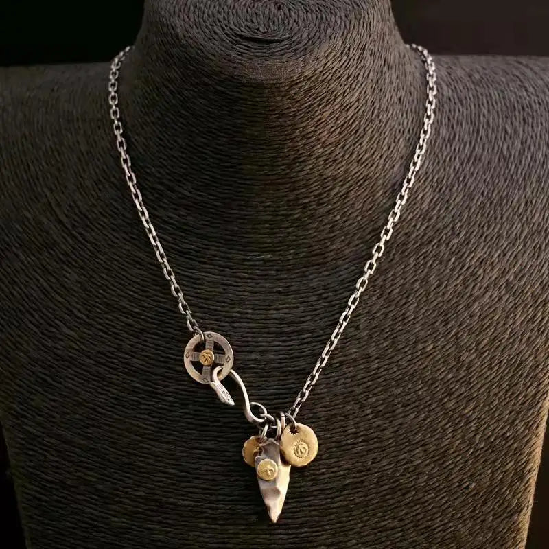 Retro Necklace Trimmed Finished Set Men's Women's Jewelry
