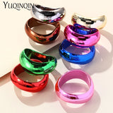 Retro Irregular Wide Bangle Resin Thick Bracelet Vintage Indian Jewelry