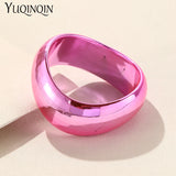 Retro Irregular Wide Bangle Resin Thick Bracelet Vintage Indian Jewelry