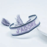 Retro JADORE Letters Braided Bracelets for Couple