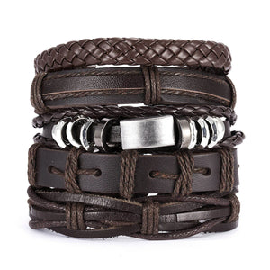 Retro Multi-layer Leather Woven Men's Bracelet