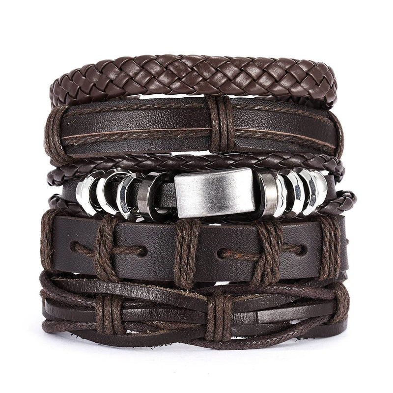 Retro Multi-layer Leather Woven Men's Bracelet