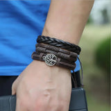 Retro Multi-layer Leather Woven Men's Bracelet