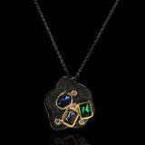 Retro Neo-gothic Rhinestone Necklace for Ladies