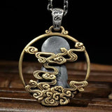 Vintage Buddha Pendant Twelve Zodiac Manjusri Guanyin Amulet