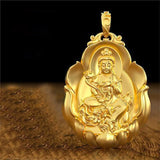 Big Tathagata Zodiac Amulet Necklace Men's Jewelry