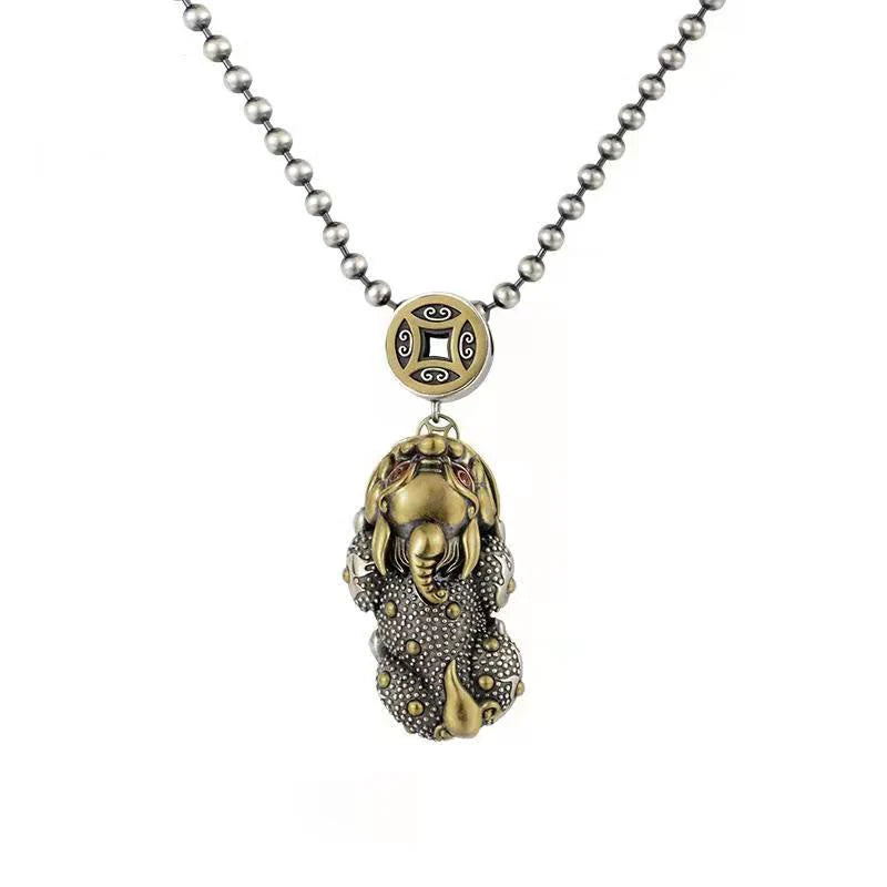 Vintage Pixiu Pendant Necklace for Men