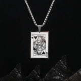Retro King K Pendant Necklace Men's Metal Accessories