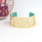 Retro PU Leather Bracelet For Women Metal Bangles Gift