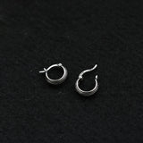 S925 Sterling Silver Earrings Hollow Stud Open Beetle Shape Rock Style